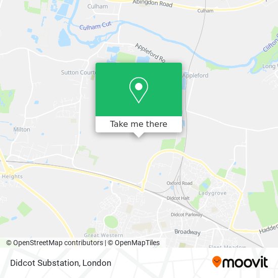 Didcot Substation map