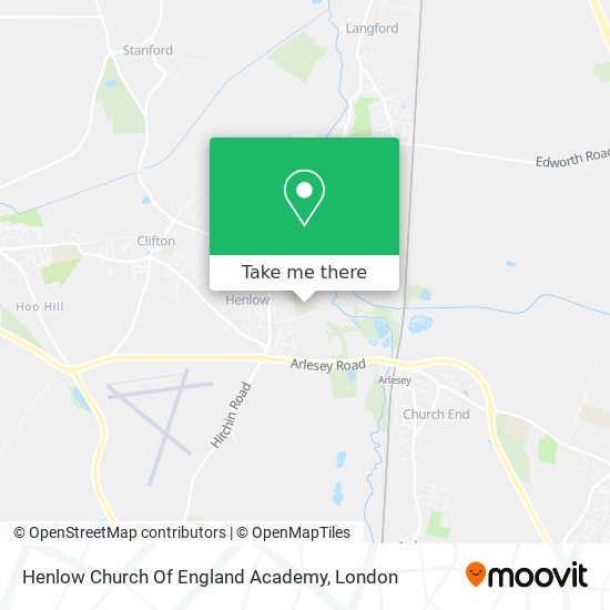 Henlow Church Of England Academy map