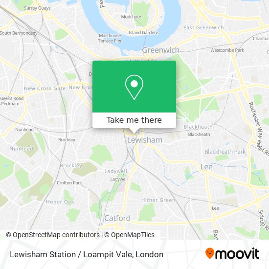 Lewisham Station / Loampit Vale map