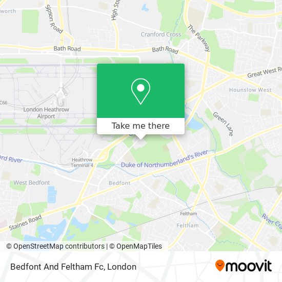 Bedfont And Feltham Fc map