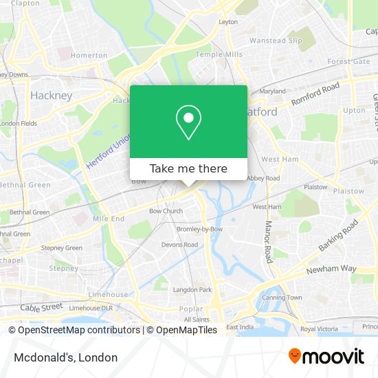 Mcdonald's map
