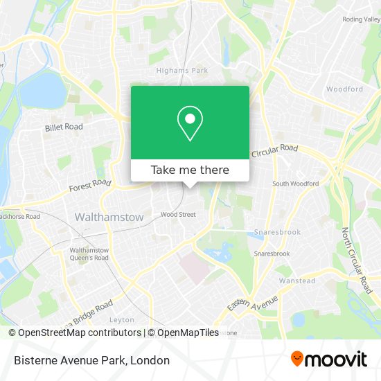 Bisterne Avenue Park map