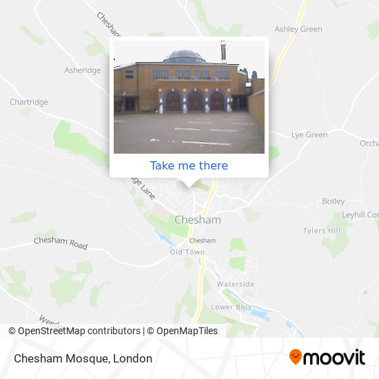 Chesham Mosque map