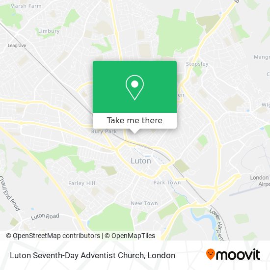 Luton Seventh-Day Adventist Church map