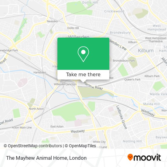 The Mayhew Animal Home map