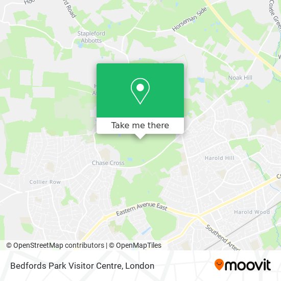 Bedfords Park Visitor Centre map