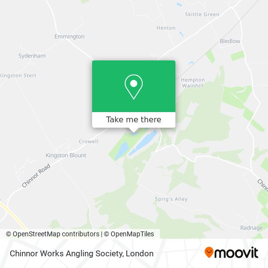 Chinnor Works Angling Society map