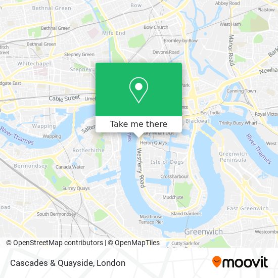 Cascades & Quayside map