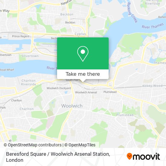 Beresford Square / Woolwich Arsenal Station map