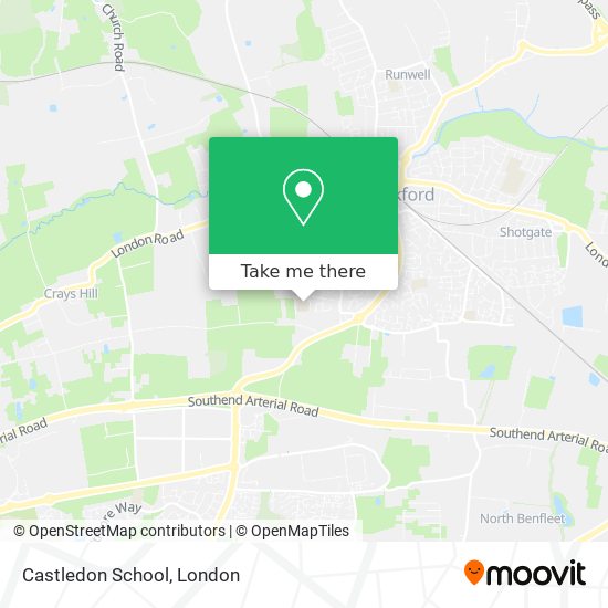 Castledon School map