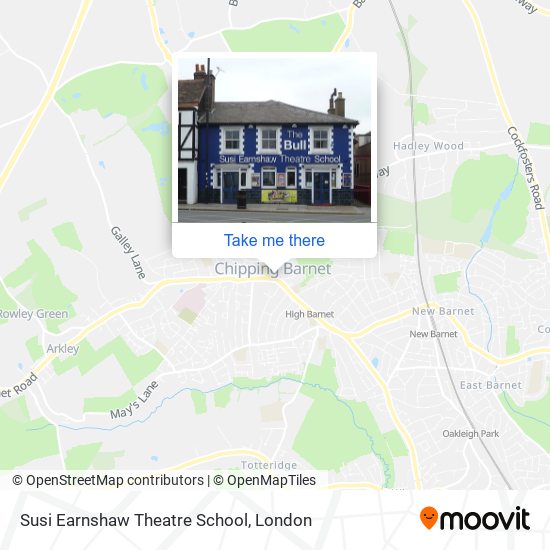 Susi Earnshaw Theatre School map