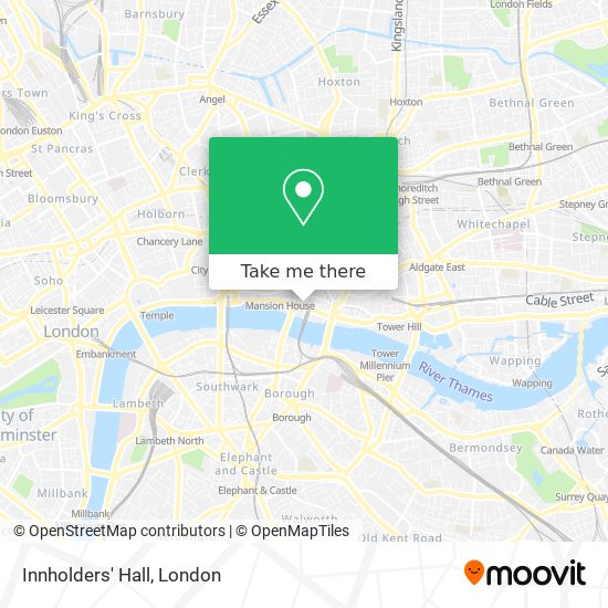 Innholders' Hall map