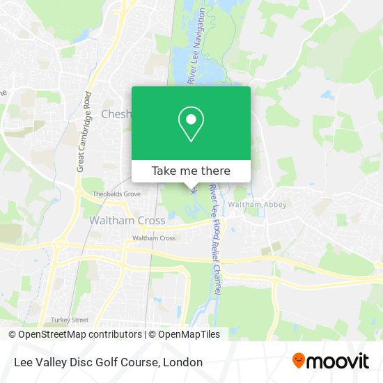 Lee Valley Disc Golf Course map