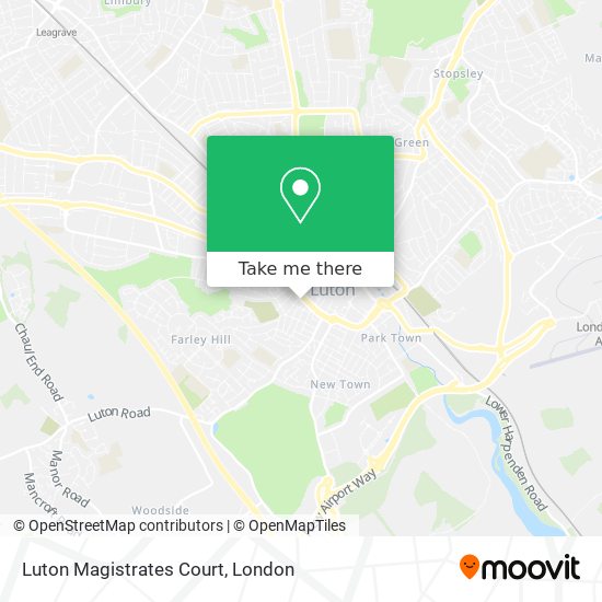 Luton Magistrates Court map