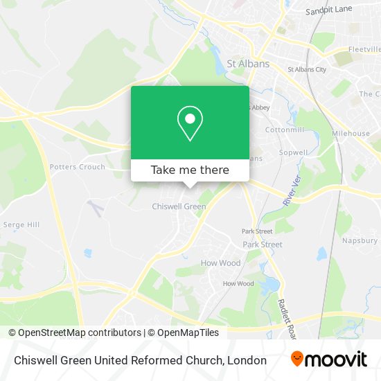 Chiswell Green United Reformed Church map