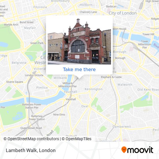 Lambeth Walk map