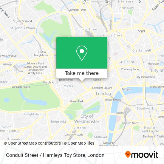 Conduit Street / Hamleys Toy Store map