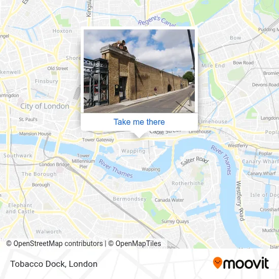 is tobacco dock in the congestion zone How to Get to Tobacco Dock in Shadwell by Train, Tube, Bus or DLR?