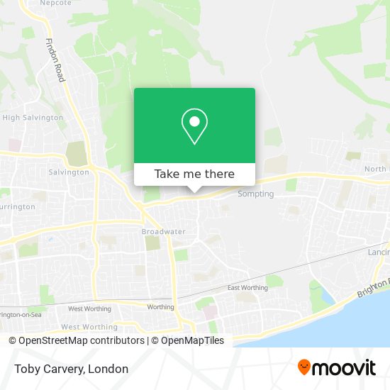 Toby Carvery map