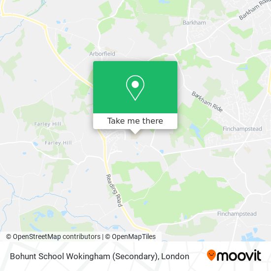 Bohunt School Wokingham (Secondary) map