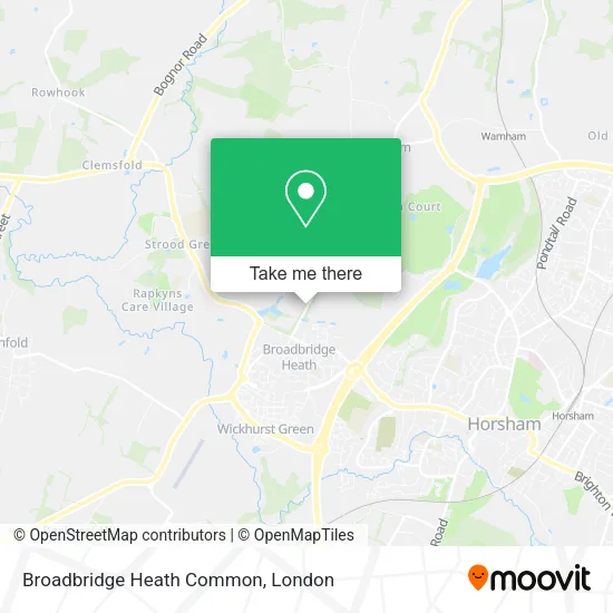 Broadbridge Heath Common map