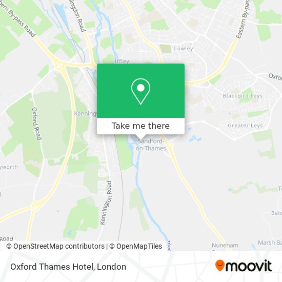 Oxford Thames Hotel map
