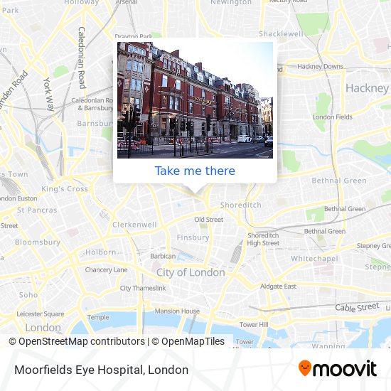 Moorfields Eye Hospital map