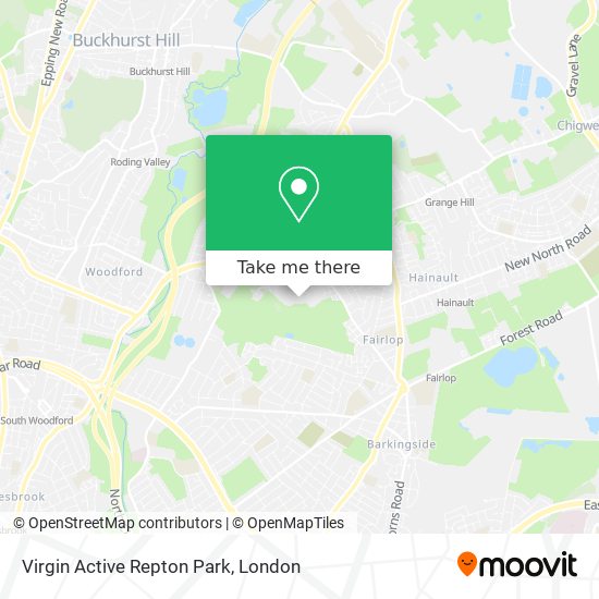 Virgin Active Repton Park map