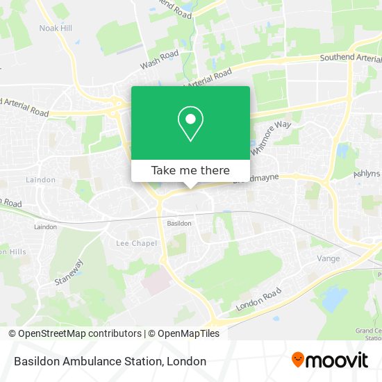 Basildon Ambulance Station map