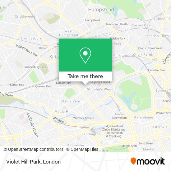 Violet Hill Park map