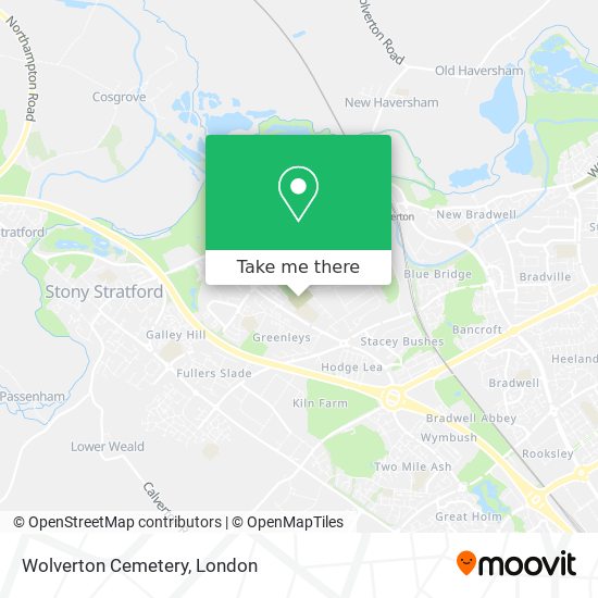 Wolverton Cemetery map