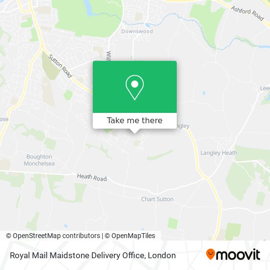 Royal Mail Maidstone Delivery Office map