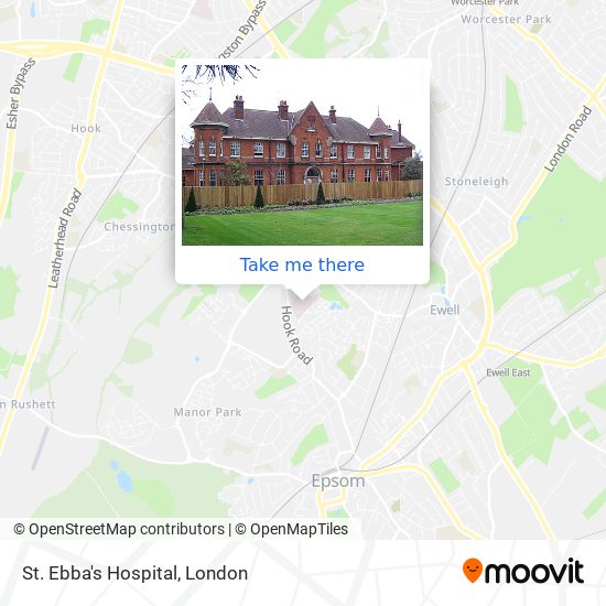 St. Ebba's Hospital map