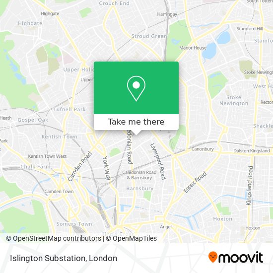 Islington Substation map