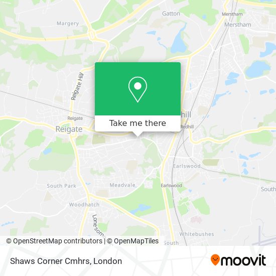 Shaws Corner Cmhrs map
