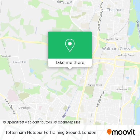 Tottenham Hotspur Fc Training Ground map