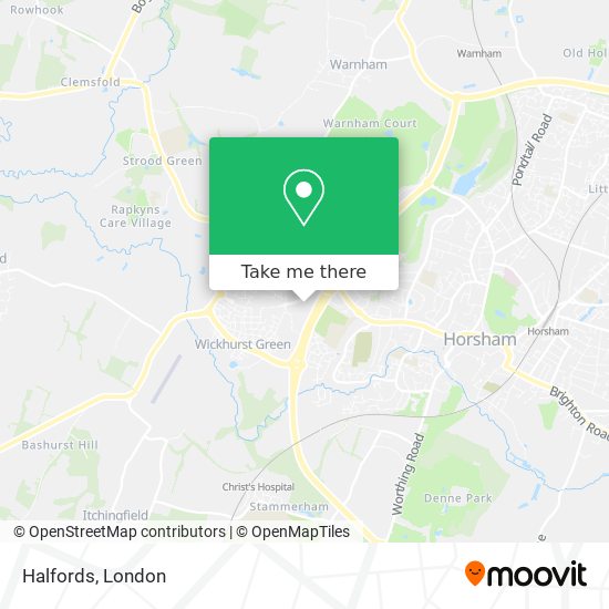 Halfords map