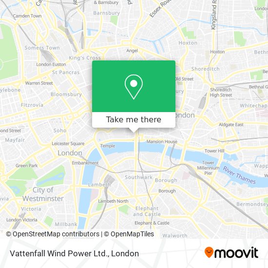 Vattenfall Wind Power Ltd. map