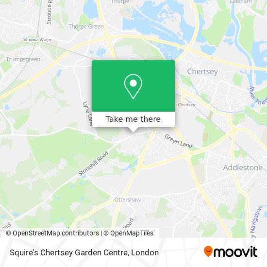 Squire's Chertsey Garden Centre map