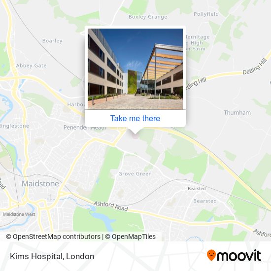 Kims Hospital map