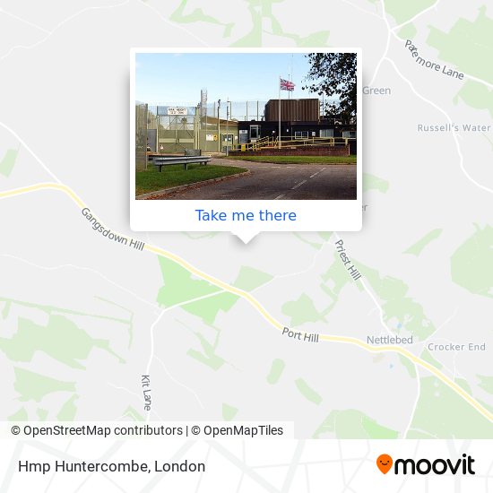 Hmp Huntercombe map