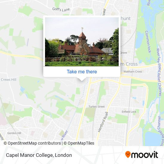 Capel Manor College map