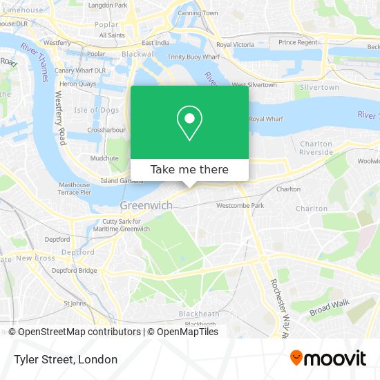 Tyler Street map