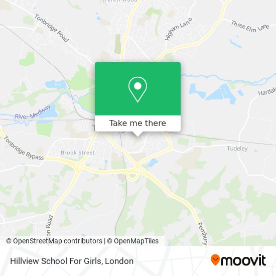 Hillview School For Girls map