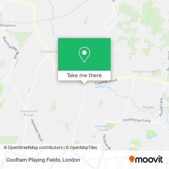 Coolham Playing Fields map