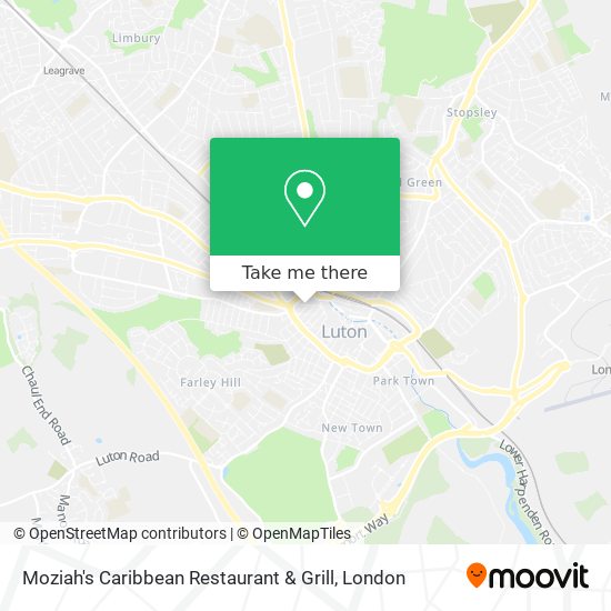 Moziah's Caribbean Restaurant & Grill map
