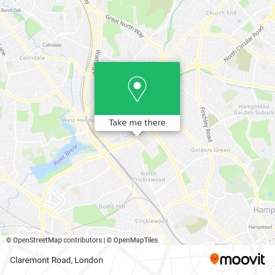 Claremont Road map