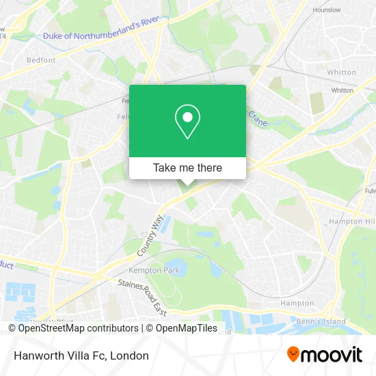 Hanworth Villa Fc map
