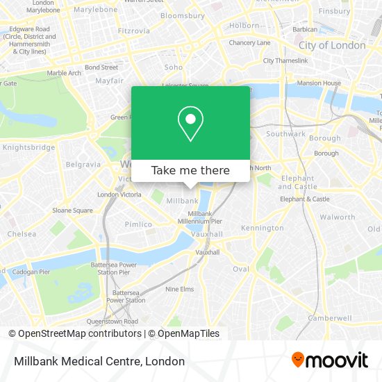 Millbank Medical Centre map