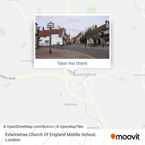 Edwinstree Church Of England Middle School map